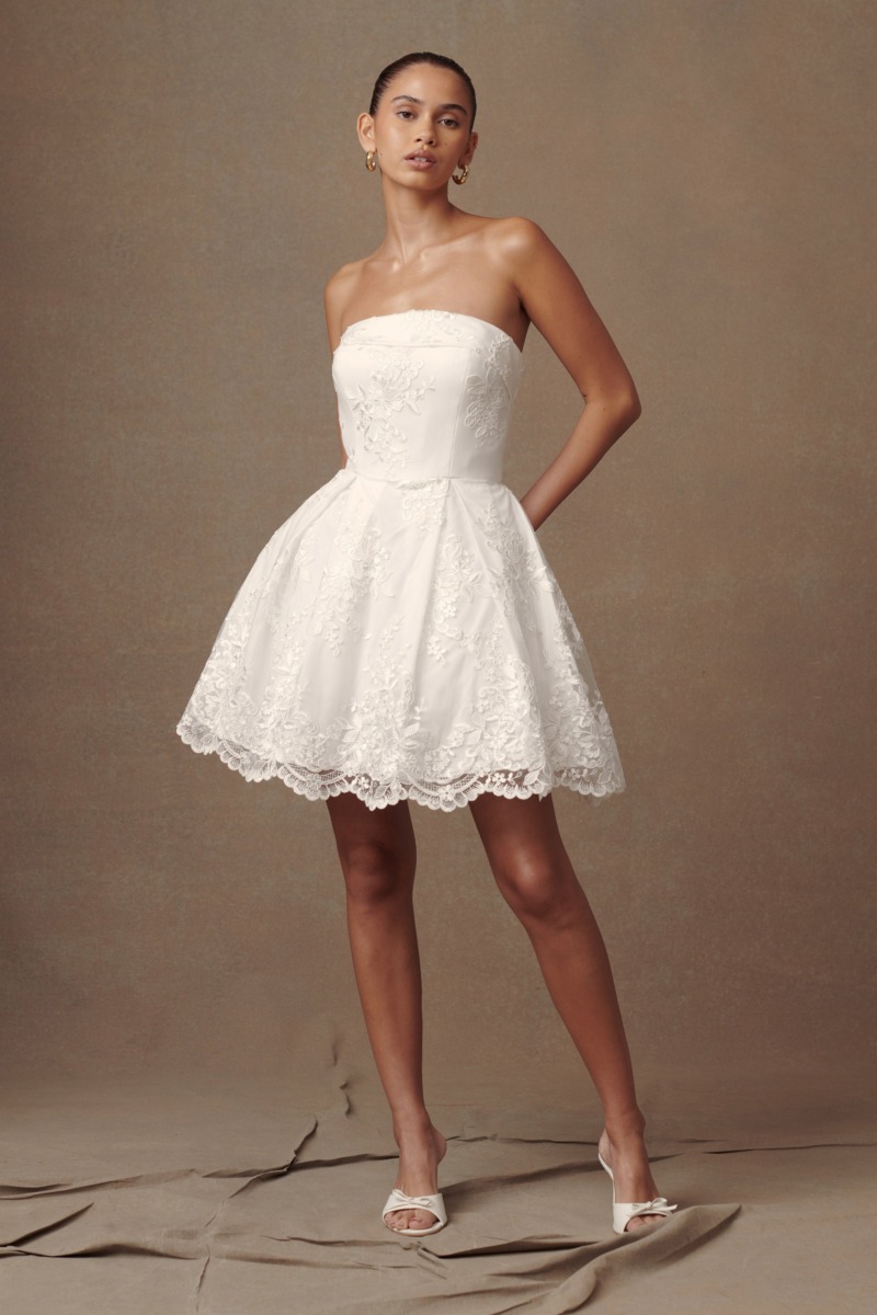 White Mini Dress - Meshki GOOFASH