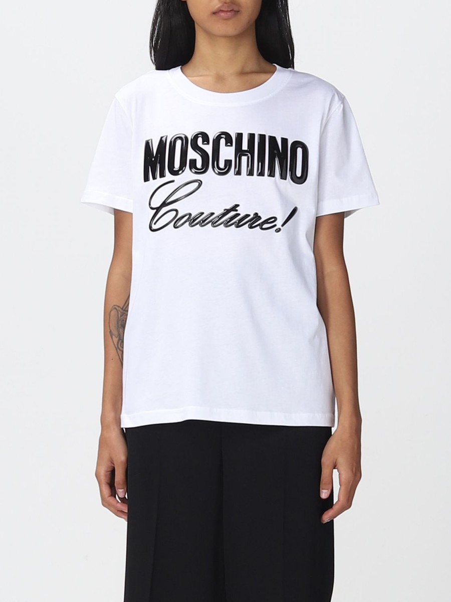 White - T-Shirt - Moschino - Woman - Giglio GOOFASH