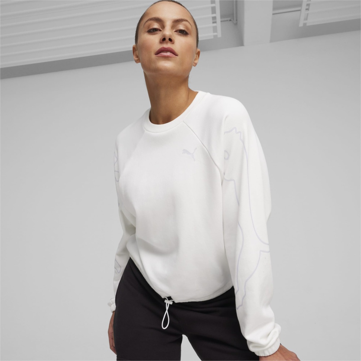 White - Woman Sweatshirt - Puma GOOFASH