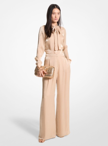 Wide Leg Trousers in Grey for Woman by Michael Kors GOOFASH