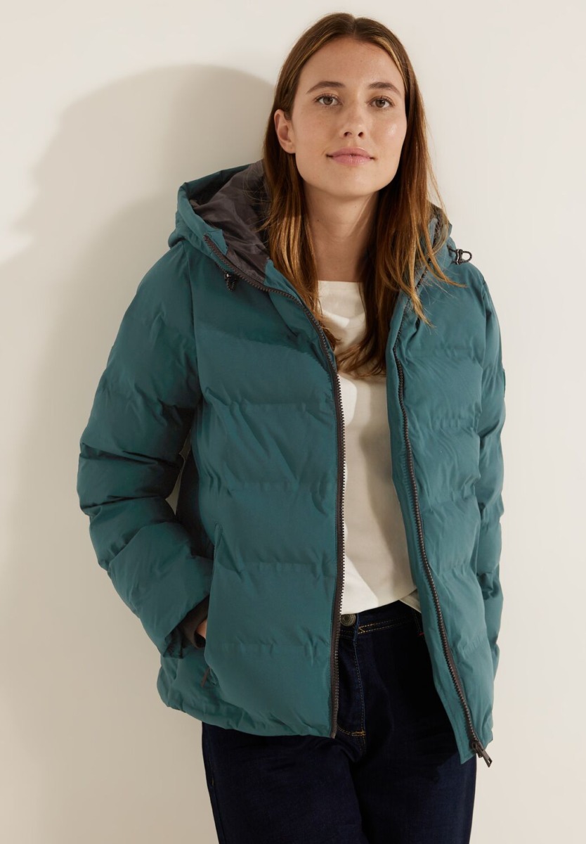 Winter Jacket in Green for Woman by Cecil GOOFASH