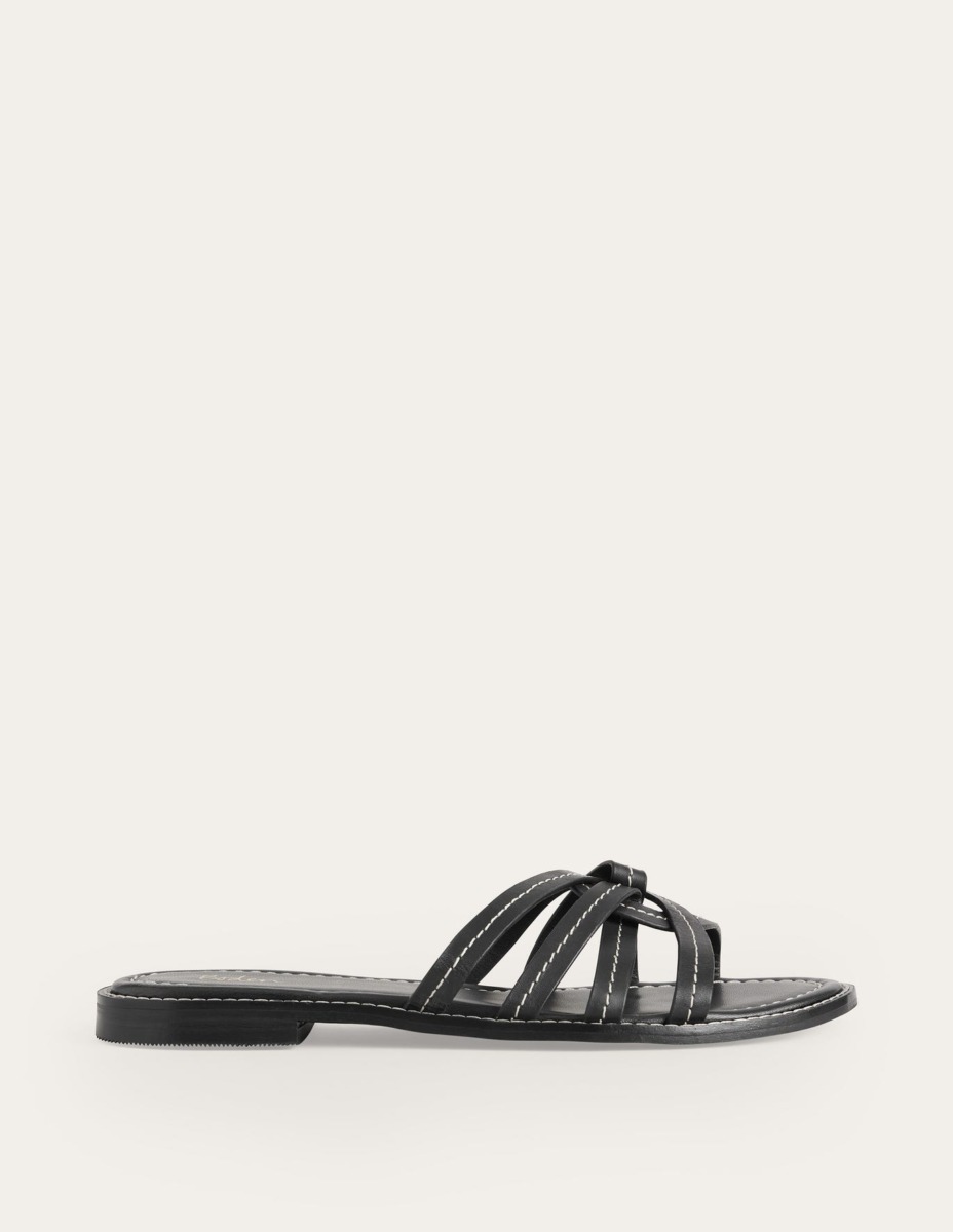 Woman Black Sliders by Boden GOOFASH