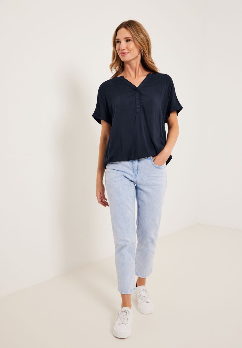 Woman Blouse in Blue Cecil GOOFASH