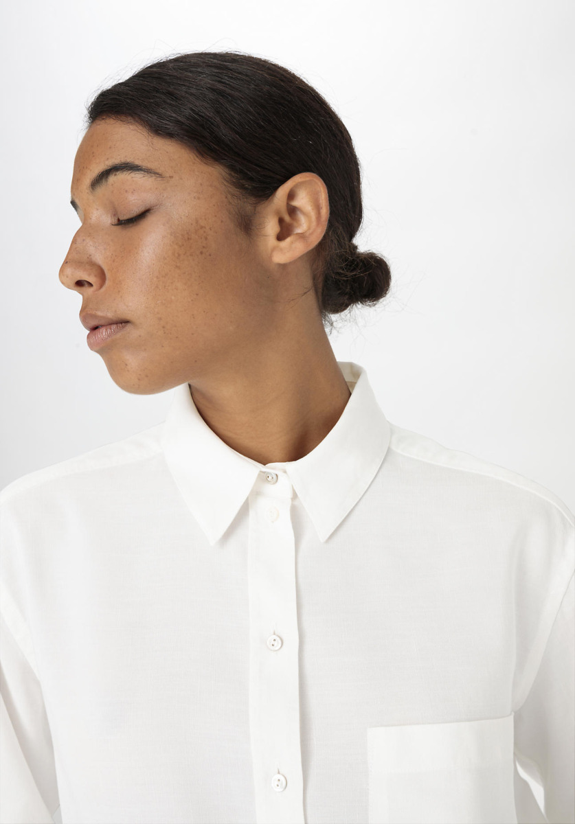 Woman Blouse in White by Hessnatur GOOFASH