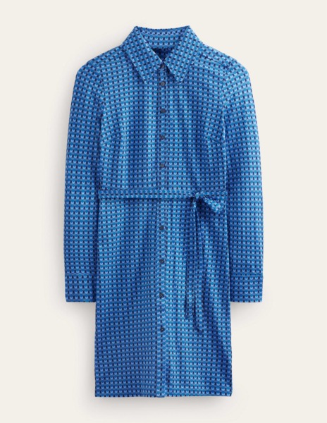 Woman Blue Shirt Dress - Boden GOOFASH