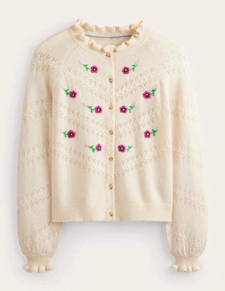 Woman Cardigan in Ivory from Boden GOOFASH