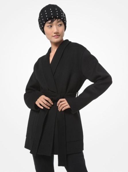 Woman Coat in Black at Michael Kors GOOFASH