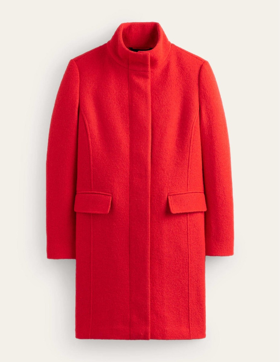 Woman Coat in Red by Boden GOOFASH