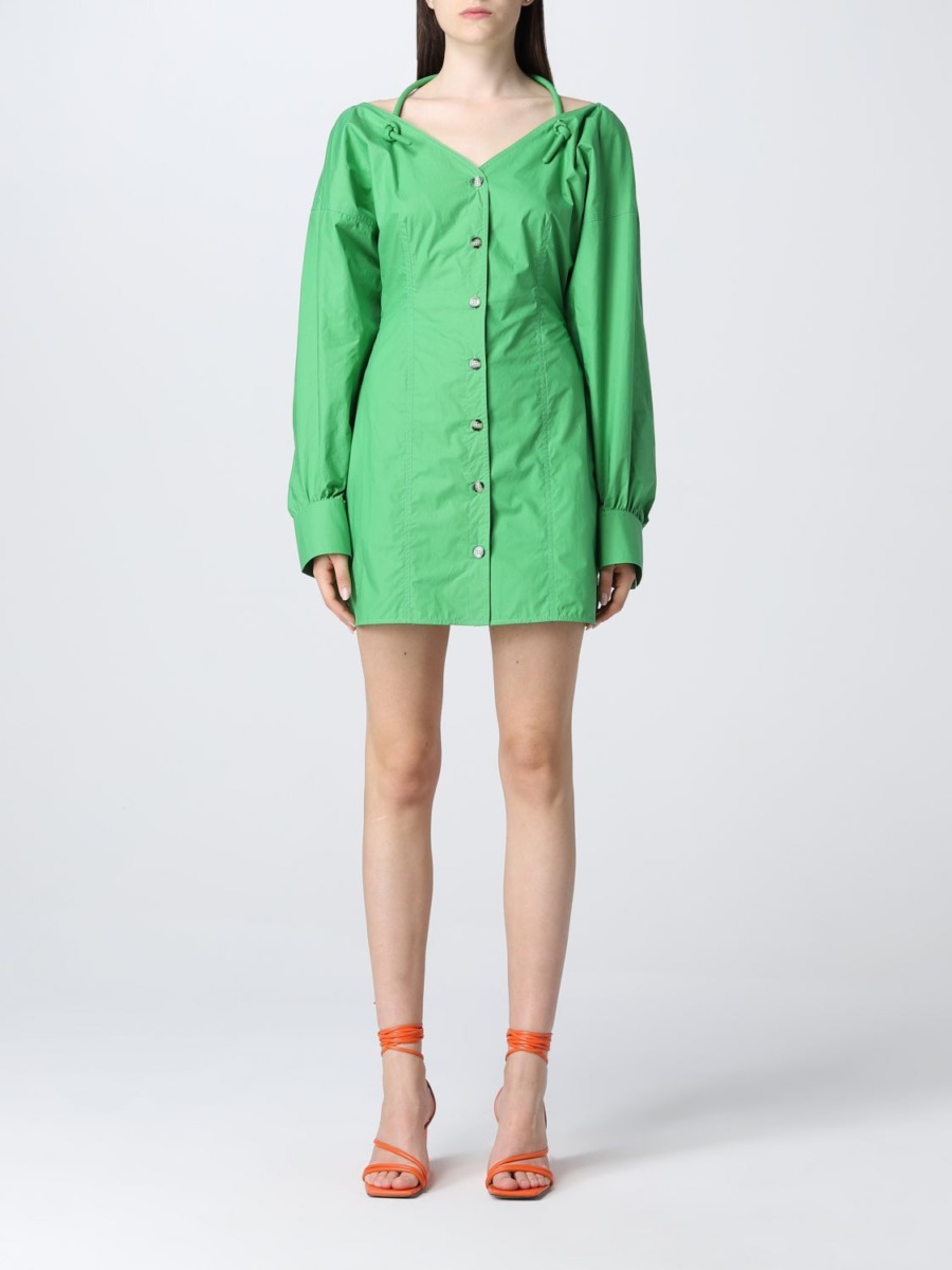 Woman Dress Green - Nanushka - Giglio GOOFASH