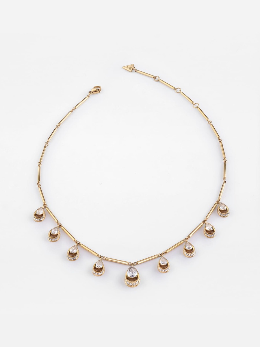 Woman Gold Necklace Guess GOOFASH