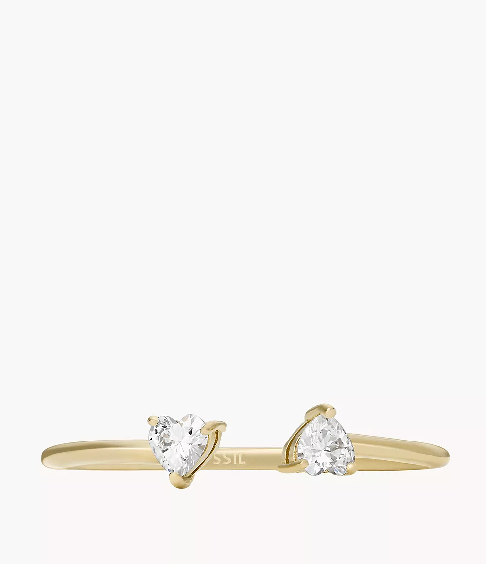 Woman Gold Ring Fossil GOOFASH