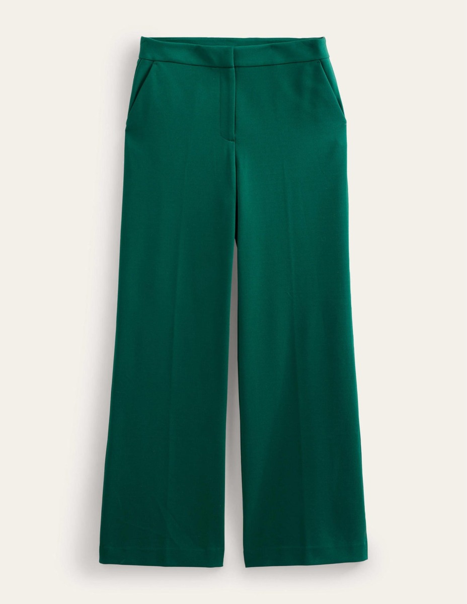 Woman Green Trousers - Boden GOOFASH