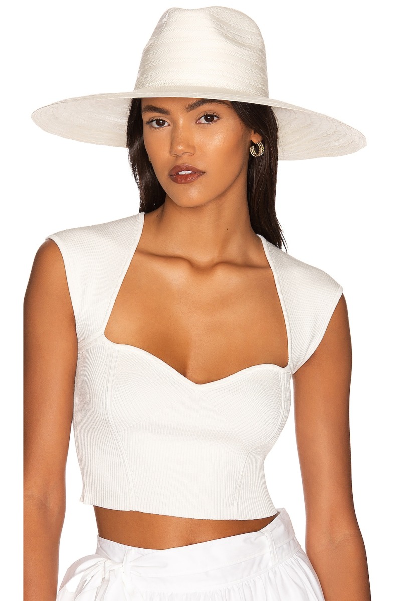 Woman Hat in White Revolve Greenpacha GOOFASH