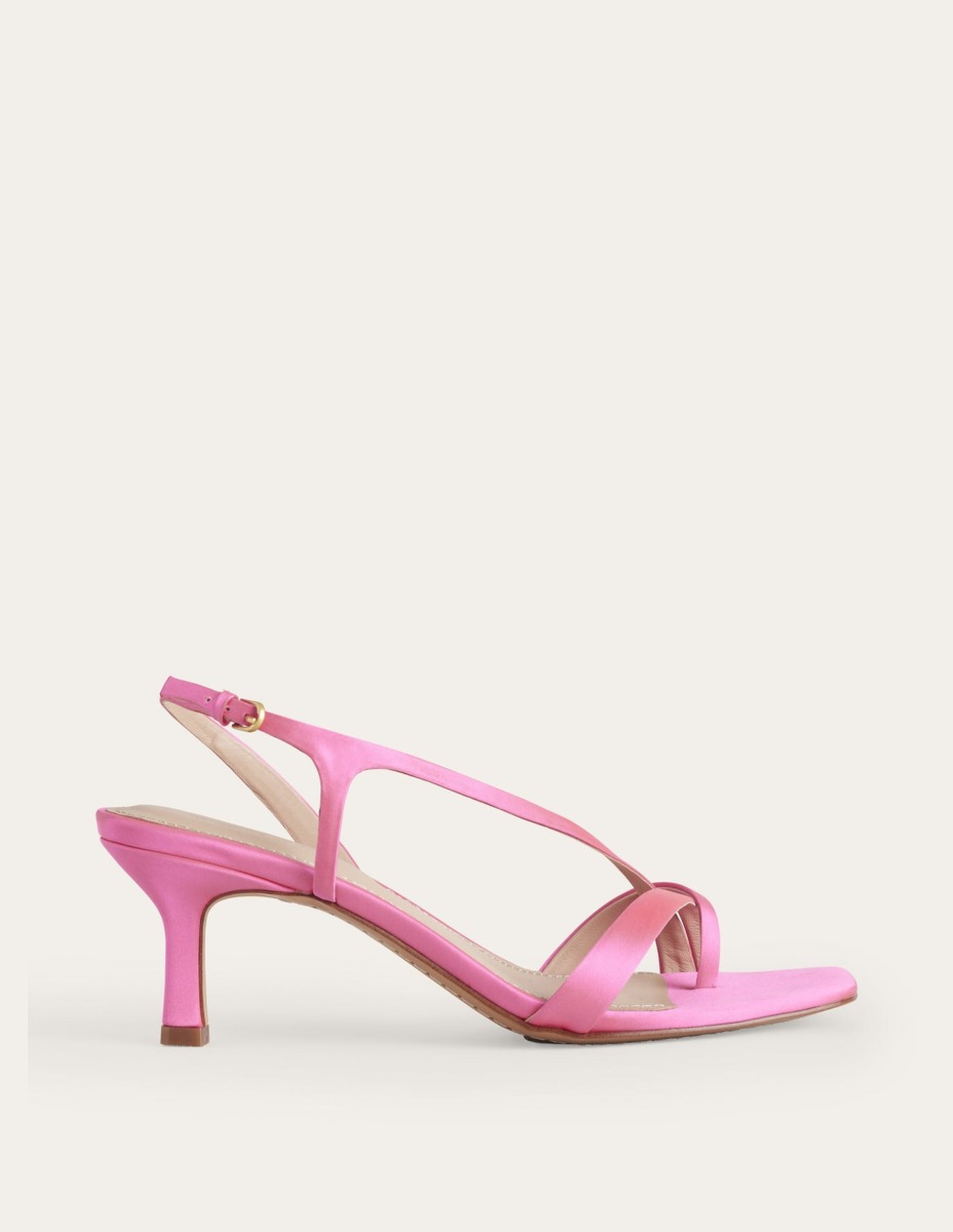 Woman Heeled Sandals in Pink by Boden GOOFASH