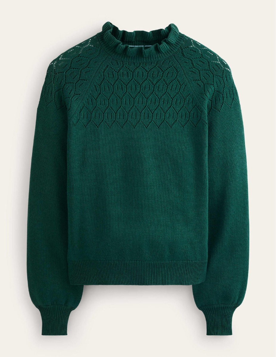 Woman Jumper in Green at Boden GOOFASH