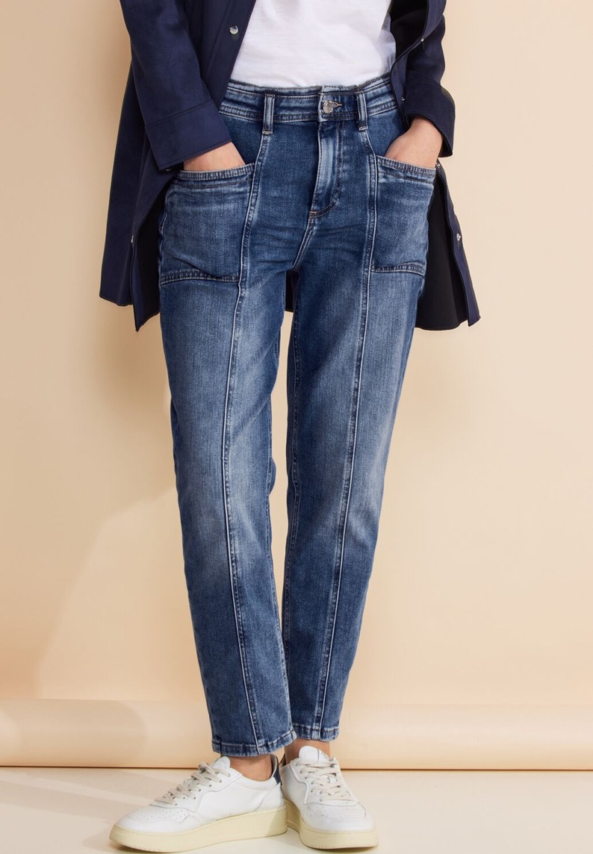 Woman Mom Jeans Blue from Street One GOOFASH
