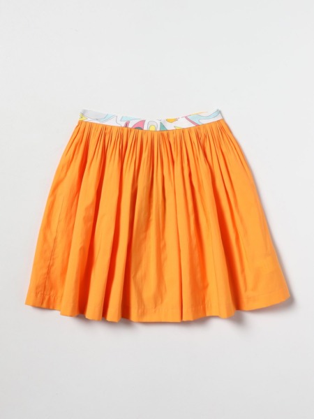 Woman Orange Skirt from Giglio GOOFASH