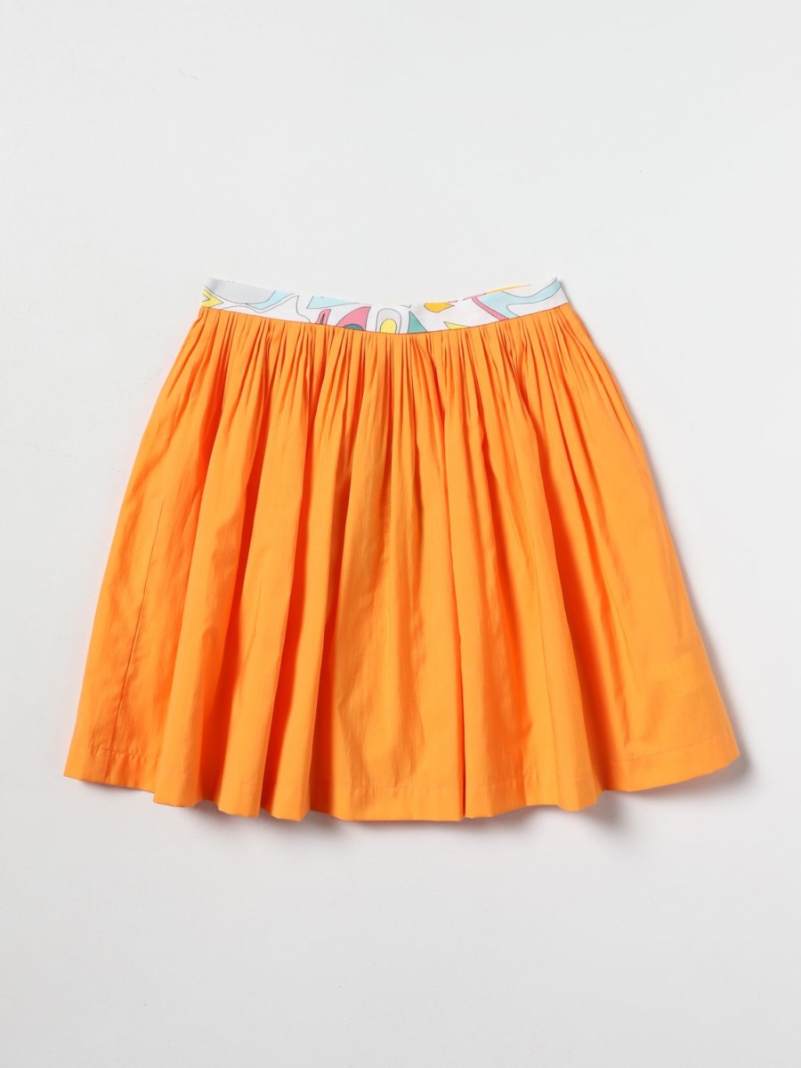 Woman Orange Skirt from Giglio GOOFASH