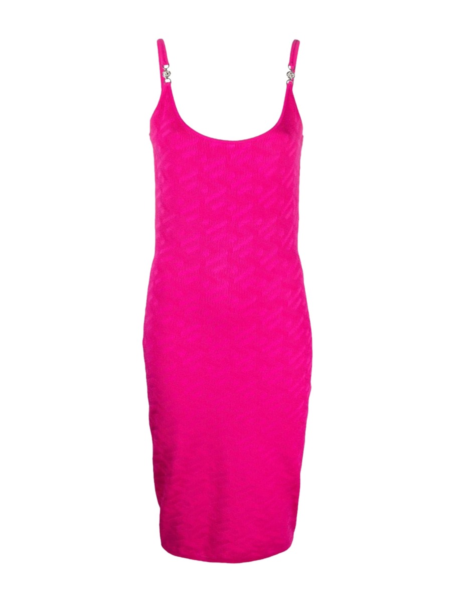 Woman Pink Midi Dress Suitnegozi Versace GOOFASH