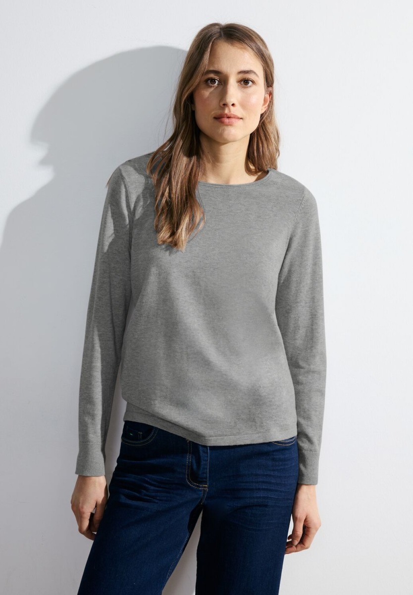 Woman Pullover in Grey by Cecil GOOFASH