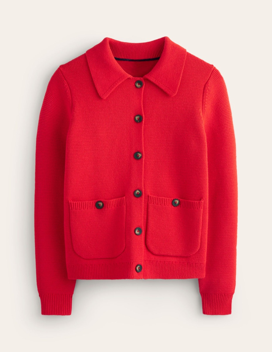 Woman Red Cardigan by Boden GOOFASH