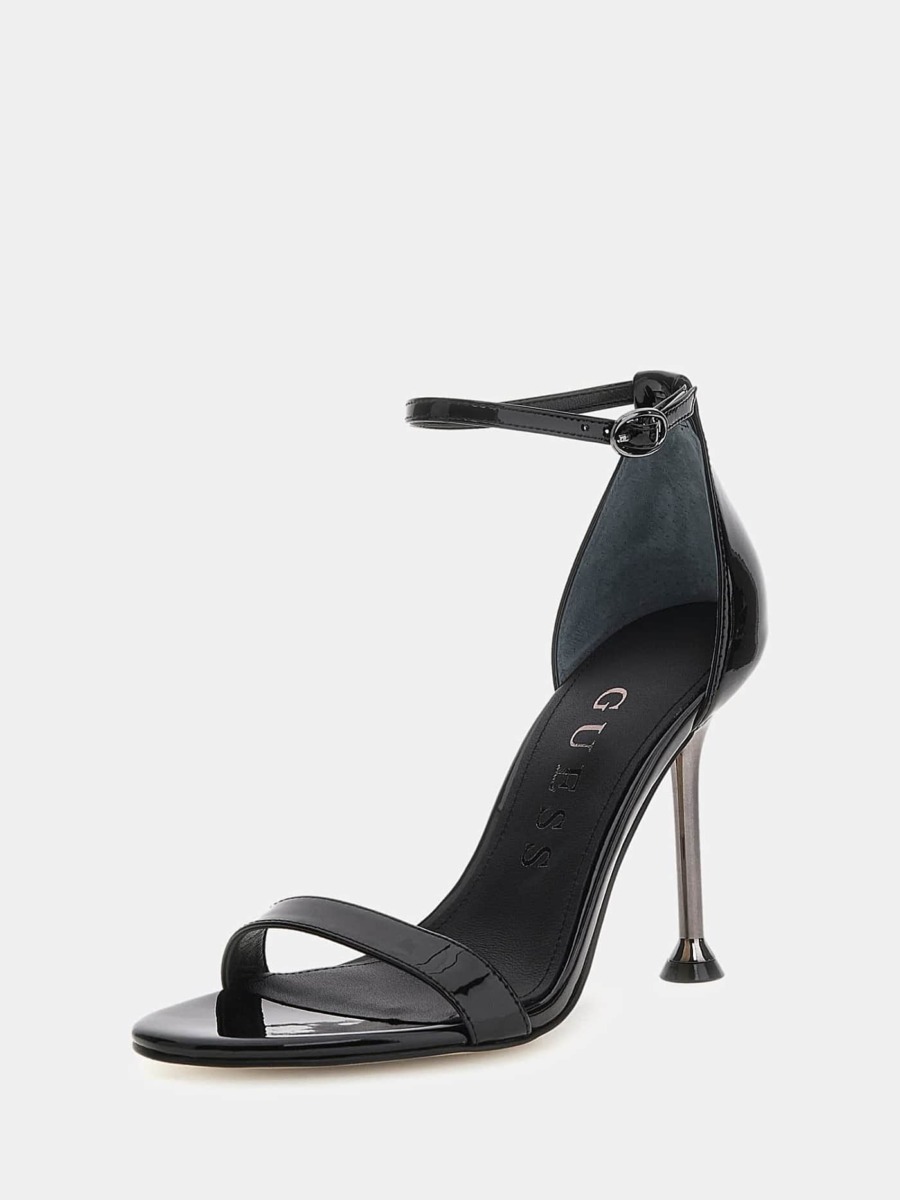 Woman Sandals in Black Guess GOOFASH