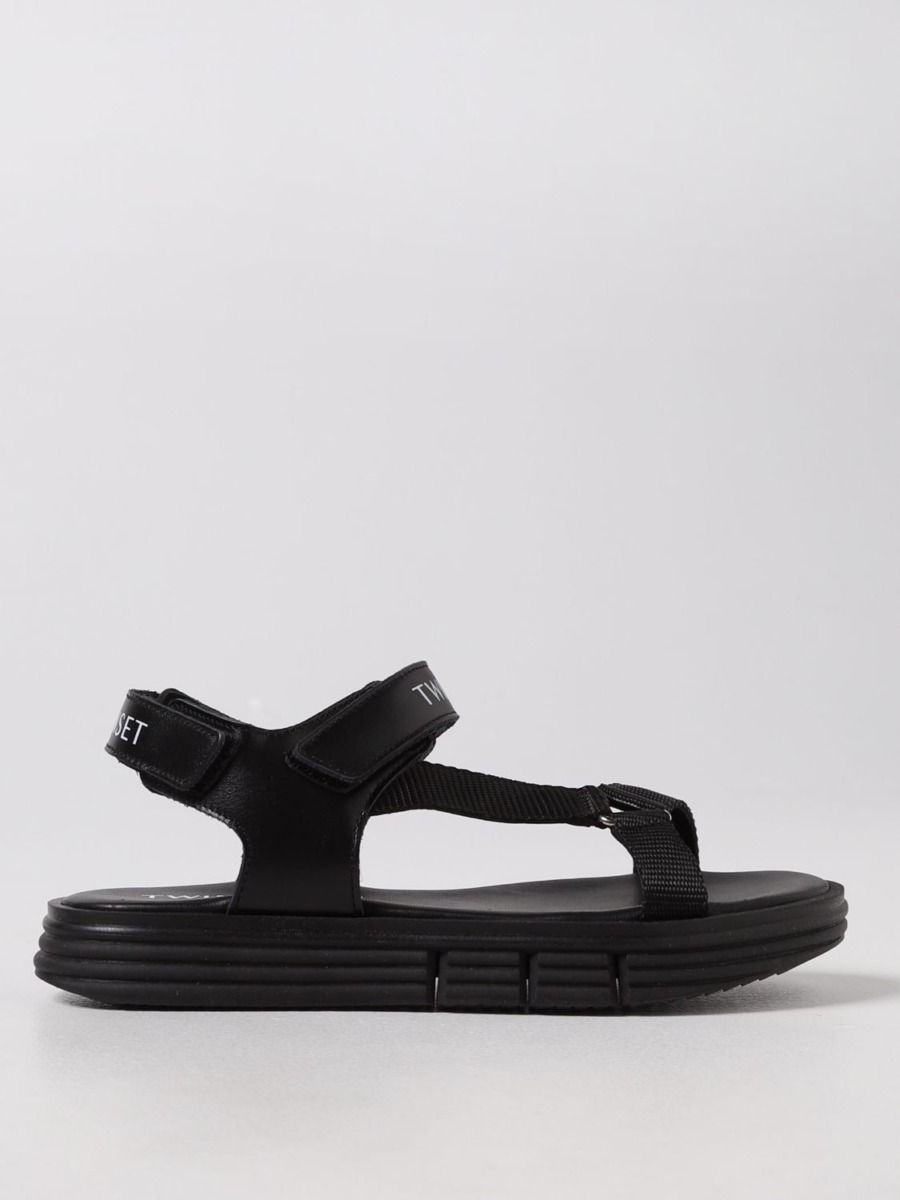 Woman Sandals in Black at Giglio GOOFASH