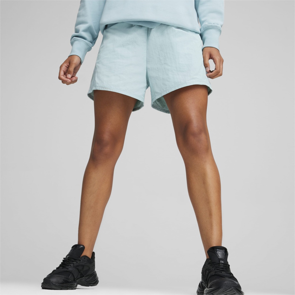 Woman Shorts in Blue from Puma GOOFASH