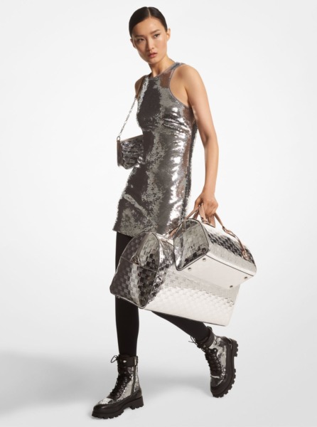 Woman Silver Dress Michael Kors GOOFASH