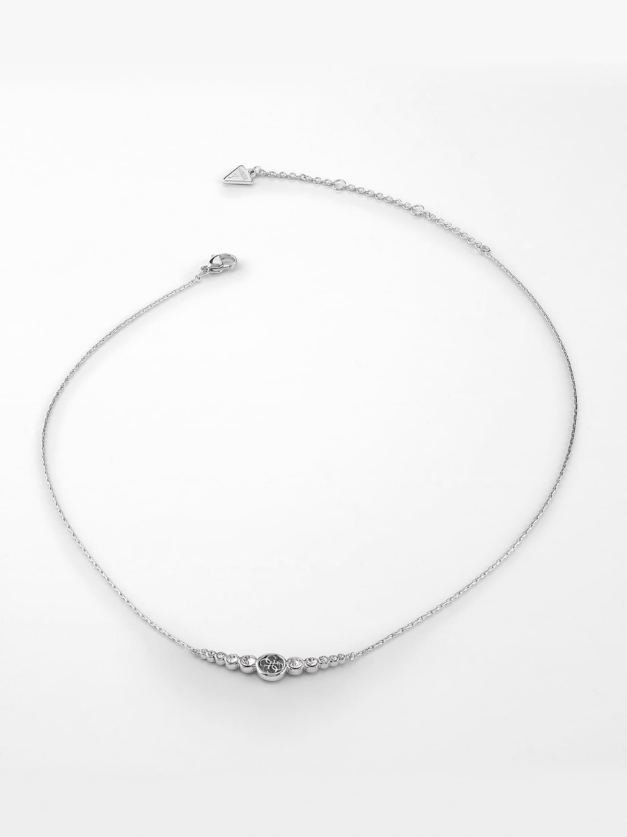 Woman Silver Necklace - Guess GOOFASH