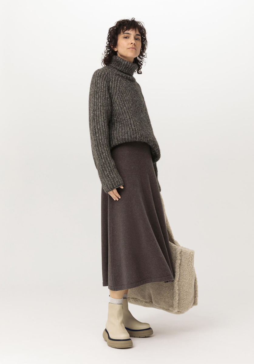 Woman Skirt in Brown at Hessnatur GOOFASH