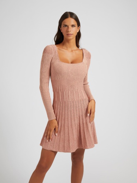 Woman Sweater Dress - Pink - Guess GOOFASH