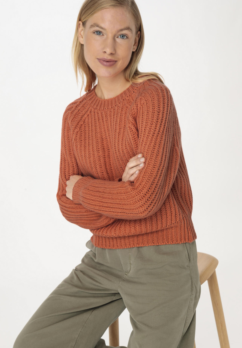 Woman Sweater Orange by Hessnatur GOOFASH