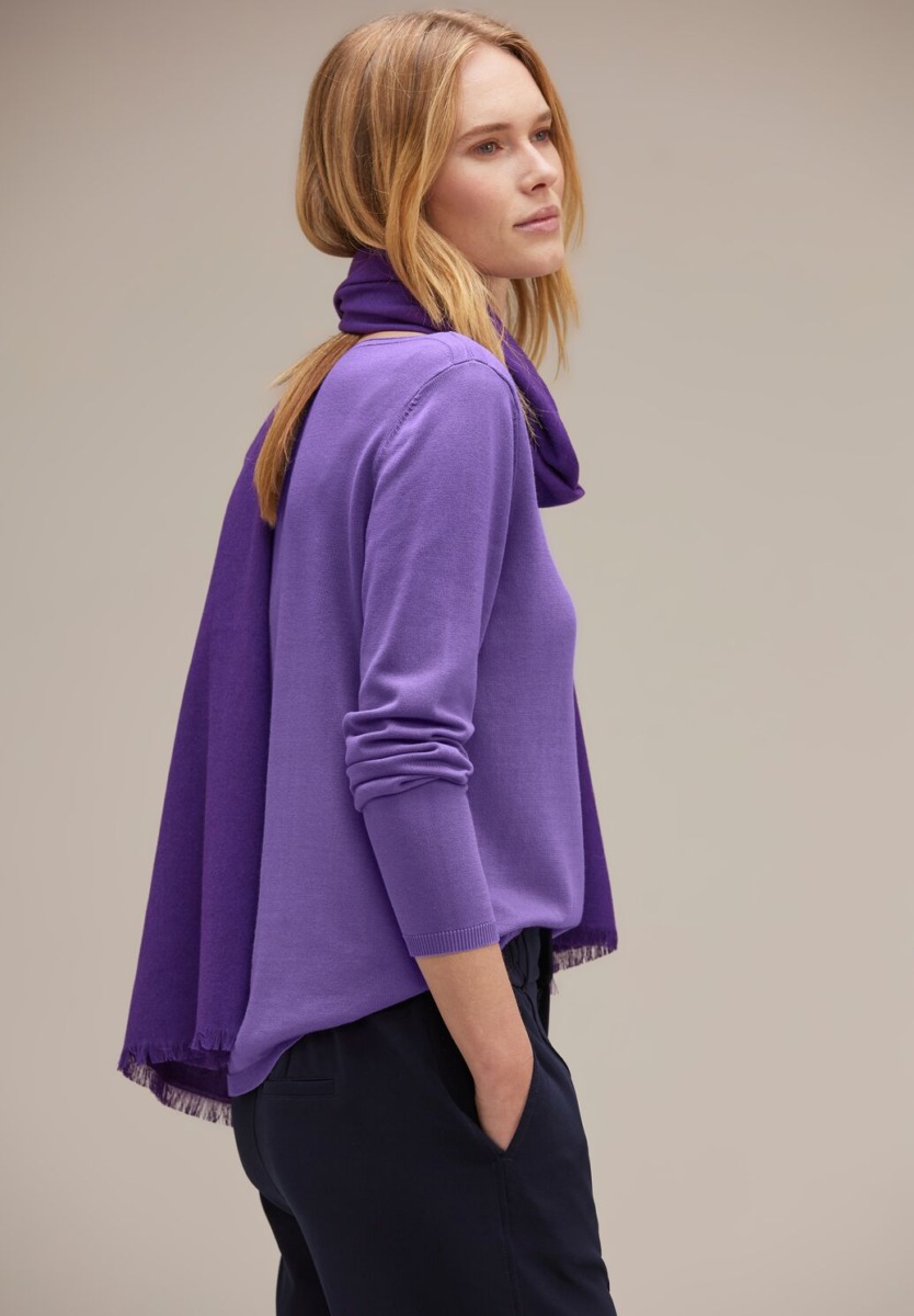 Woman Sweater Purple Street One GOOFASH