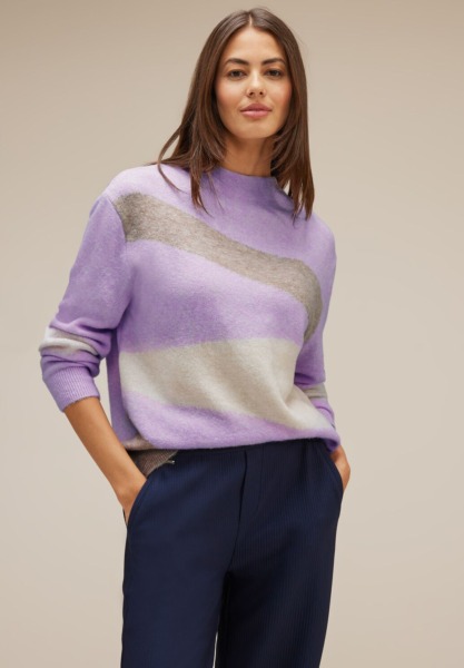 Woman Sweater Purple at Street One GOOFASH