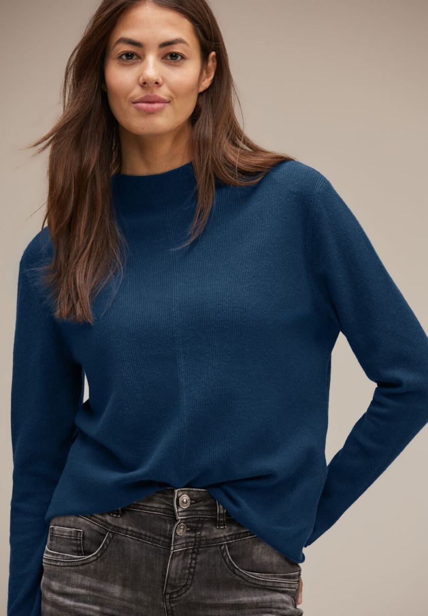 Woman Sweater in Blue Street One GOOFASH