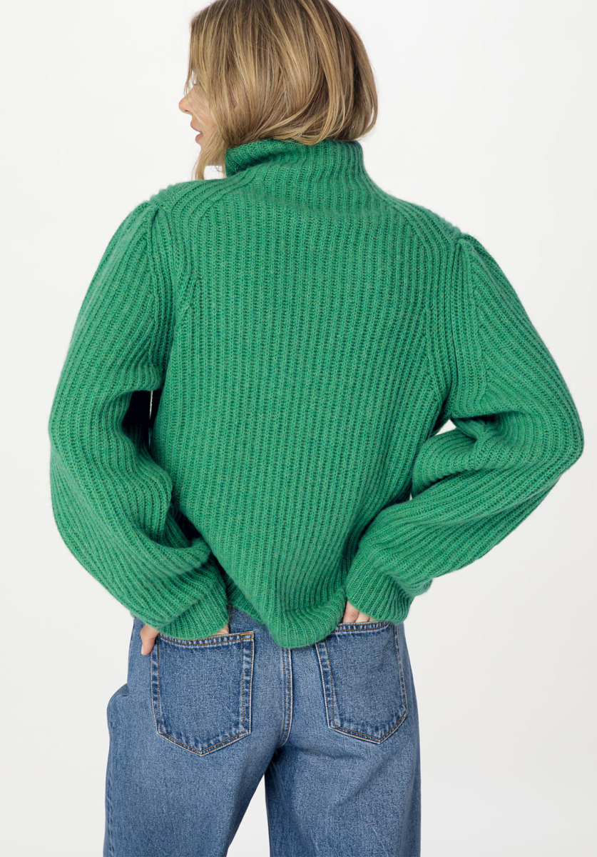 Woman Sweater in Green - Hessnatur GOOFASH