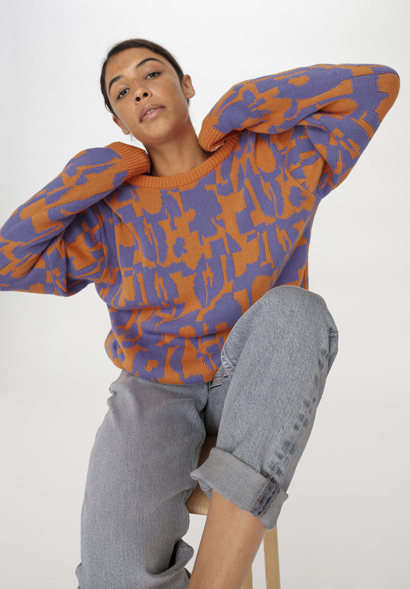 Woman Sweater in Orange - Hessnatur GOOFASH