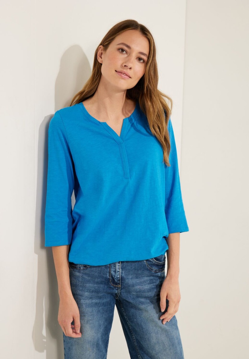Woman T-Shirt Blue Cecil GOOFASH