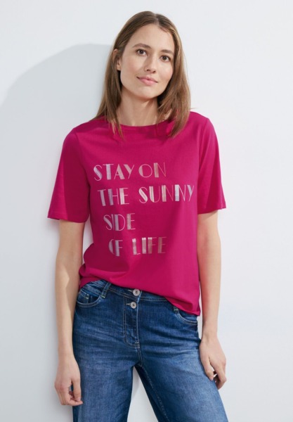 Woman T-Shirt Pink Cecil GOOFASH