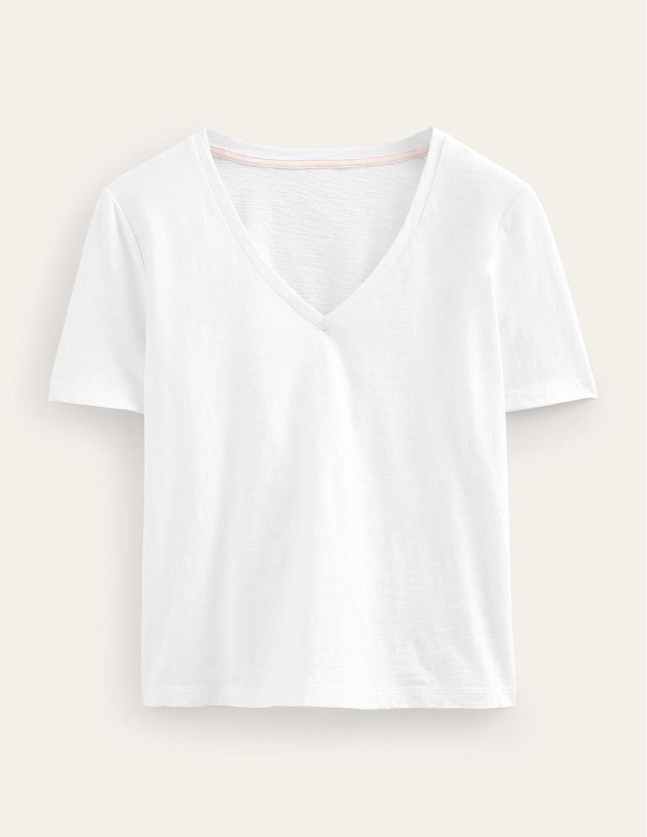 Woman T-Shirt White by Boden GOOFASH