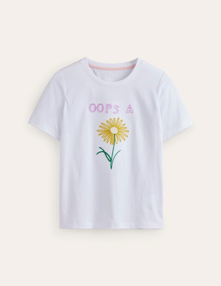Woman T-Shirt White from Boden GOOFASH