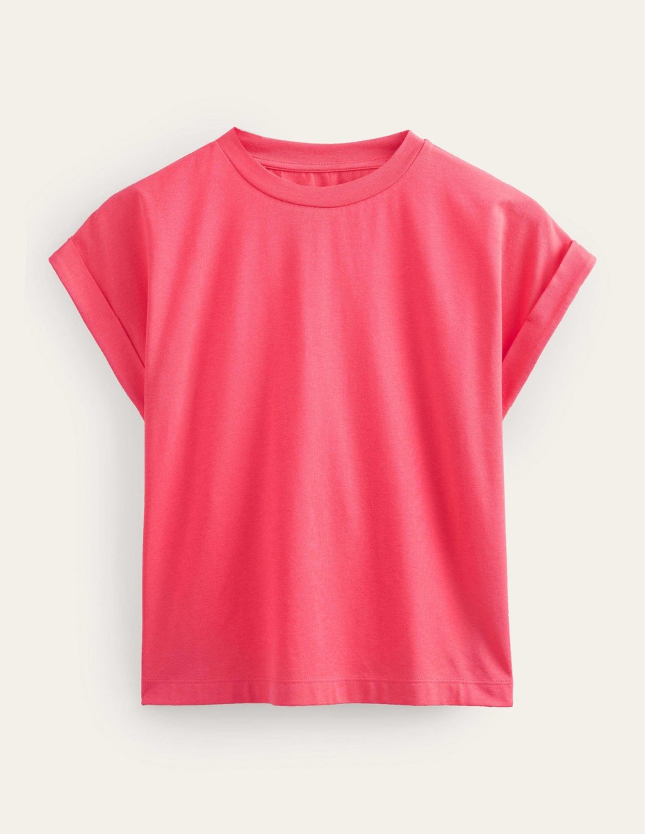 Woman T-Shirt in Pink Boden GOOFASH