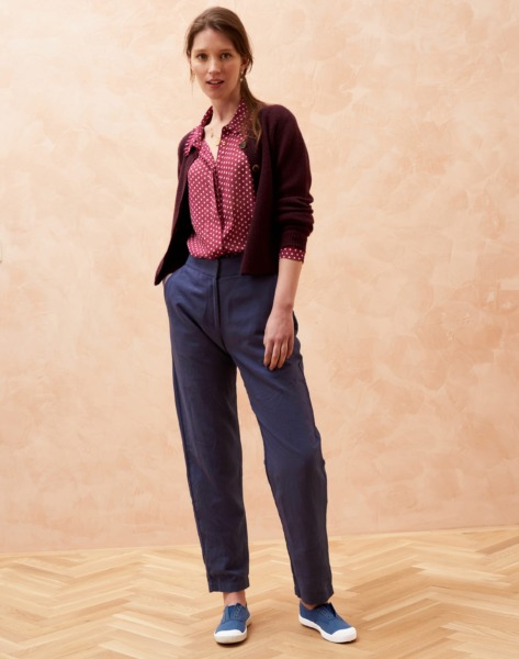 Woman Trousers Blue from Brora GOOFASH