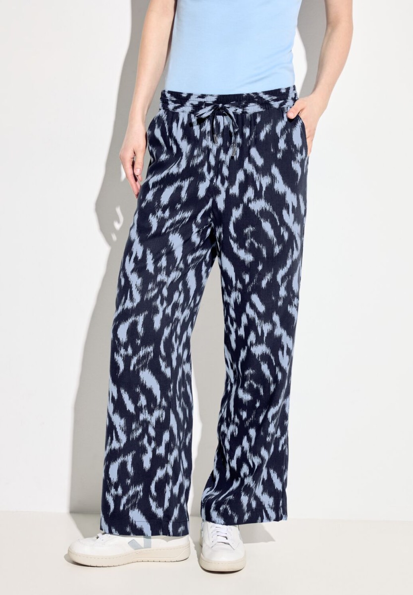 Woman Trousers Blue from Cecil GOOFASH