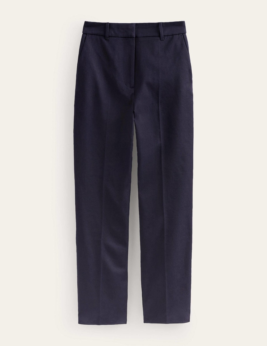 Woman Trousers in Blue Boden GOOFASH
