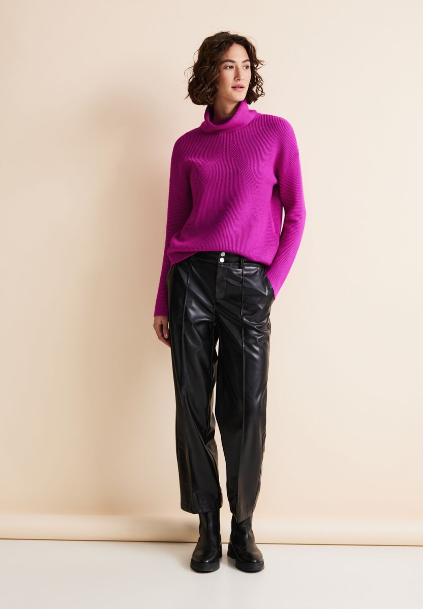 Woman Turtleneck Pink from Street One GOOFASH
