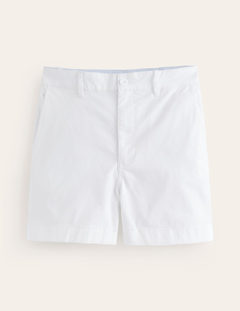 Woman White Chino Shorts by Boden GOOFASH