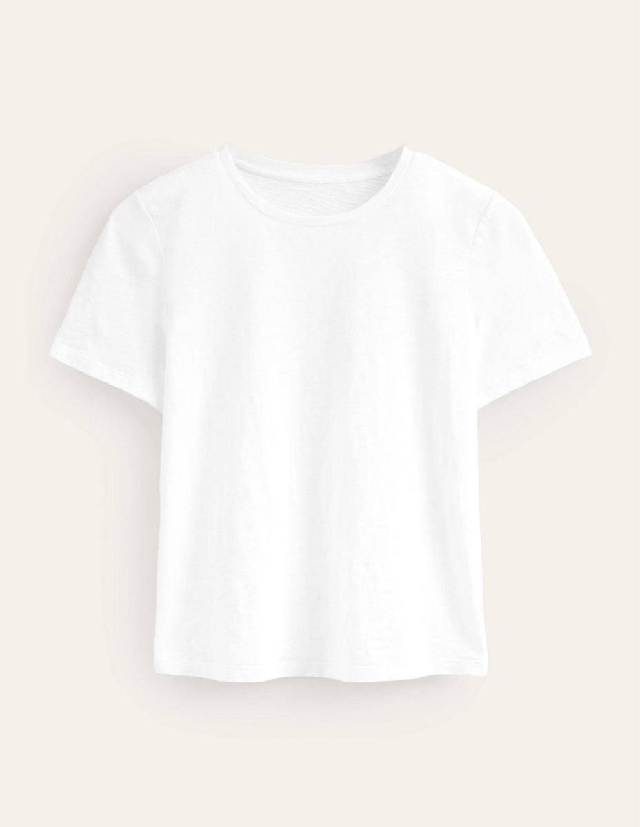 Woman White T-Shirt Boden GOOFASH