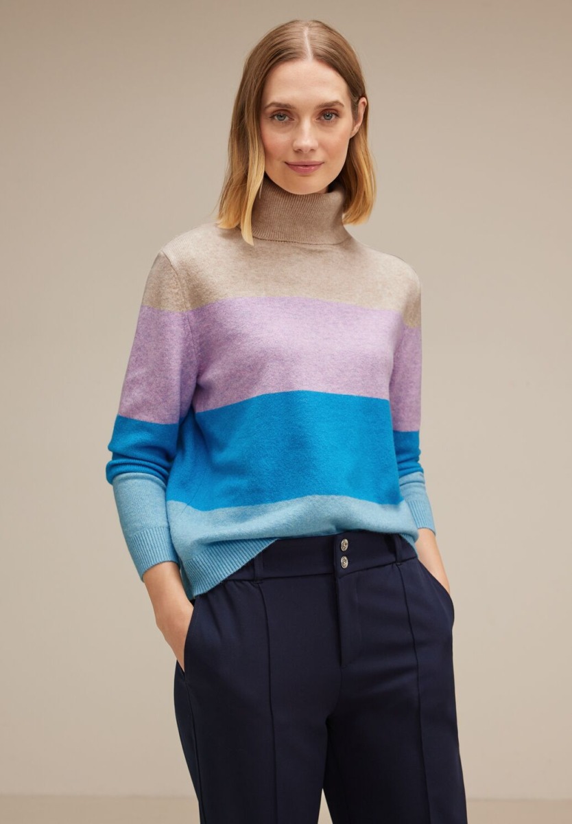 Women Beige Sweater - Street One GOOFASH